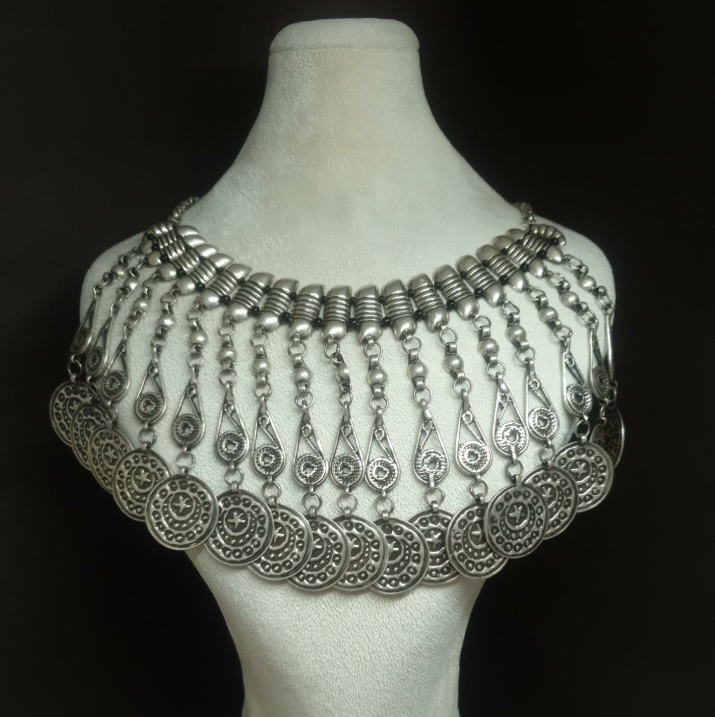 925 AYAR GÜMÜŞ ESKİTME KOLYE