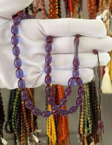 MAVİ BELÇİKA KATALİN  BEYZİ MODEL TESBİH