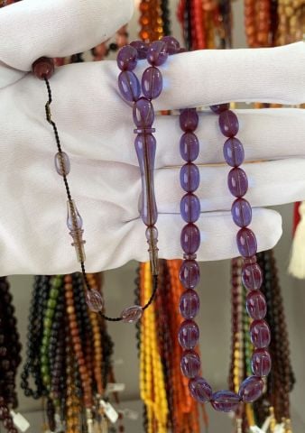 MAVİ BELÇİKA KATALİN  BEYZİ MODEL TESBİH