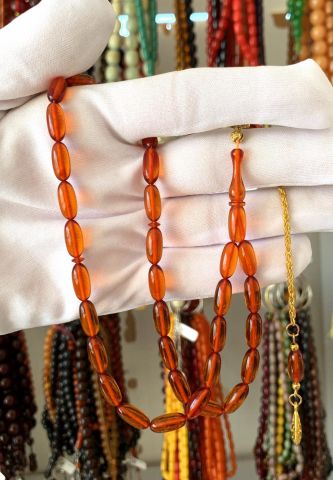 KIRMIZI  ATEŞ KEHRİBAR TESBİH