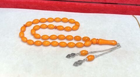 TURUNCU SIKMA KEHRİBAR TESBİH