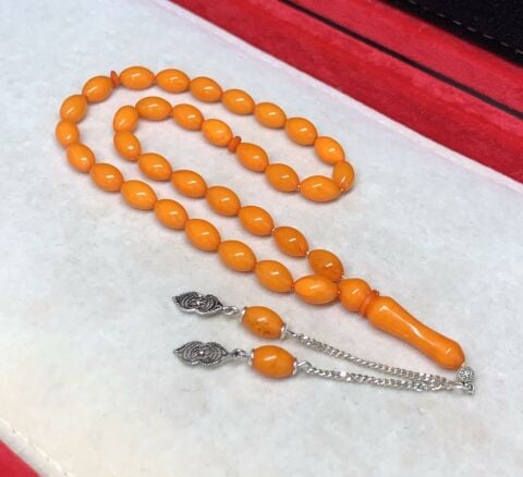 TURUNCU SIKMA KEHRİBAR TESBİH