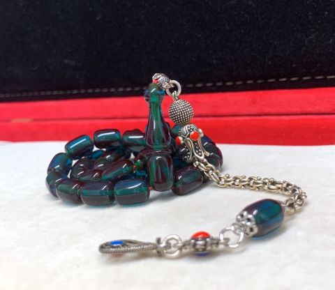 YEŞİL ATEŞ KEHRİBAR TESBİH