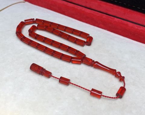 KIRMIZI ATEŞ KEHRİBAR TESBİH