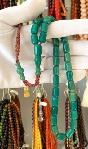 YEŞİL - MAVİ  KAPSÜL MODEL ORİJİNAL  KATALİN TESBİH