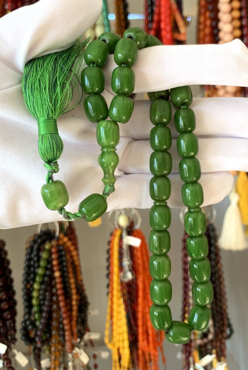 YEŞİL İRİ BOY ORİJİNAL KATALİN TESBİH