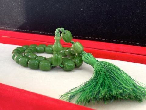 YEŞİL İRİ BOY ORİJİNAL KATALİN TESBİH