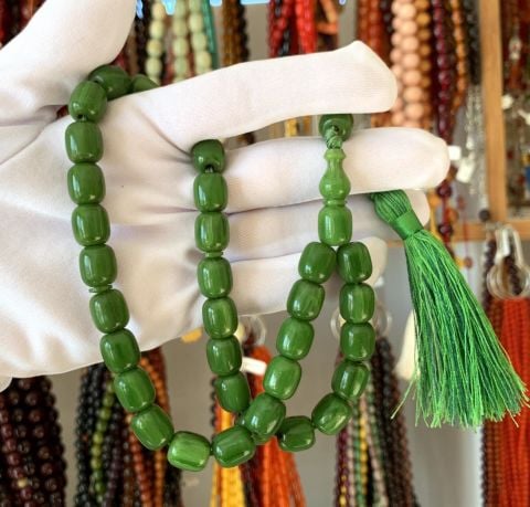 YEŞİL İRİ BOY ORİJİNAL KATALİN TESBİH