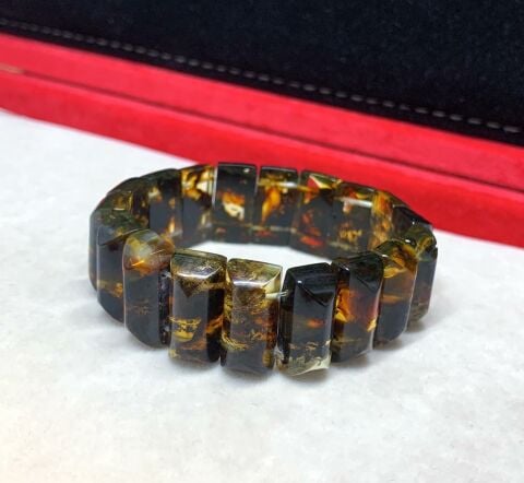 DAMLA KEHRİBAR ROLEX MODEL FOSİL  BİLEKLİK