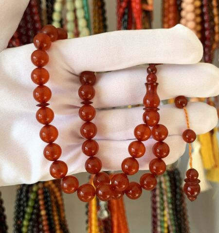 KÜRE MODEL ZAR KEHRİBAR  TESBİH