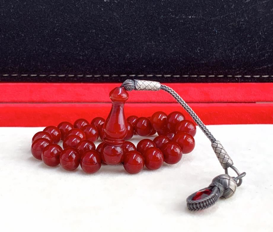 KAZAZ BAŞLIKLI BORDO SIKMA KEHRİBAR