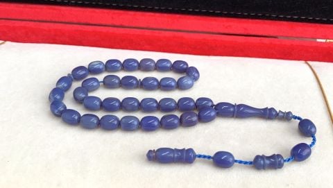 MAVİ ORİJİNAL  KATALİN  (KANAYAN BAĞA) TESBİH