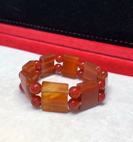 ROLEX TİP VİŞNE  AKİK  BİLEKLİK