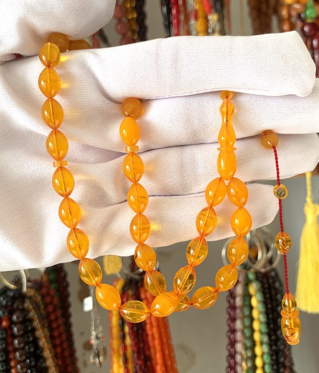 SARI  SIKMA  KEHRİBAR TESBİH