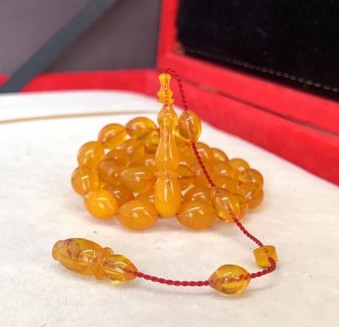 SARI  SIKMA  KEHRİBAR TESBİH