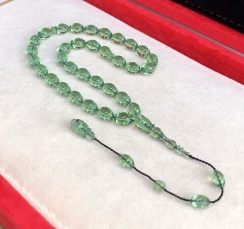 YEŞİL  ATEŞ KEHRİBAR TESBİH