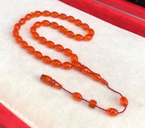 TURUNCU  ATEŞ KEHRİBAR TESBİH