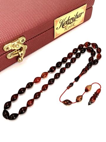 ATEŞ KEHRİBAR TESBİH SİSTEMLİ ALACALI ARPA MODEL