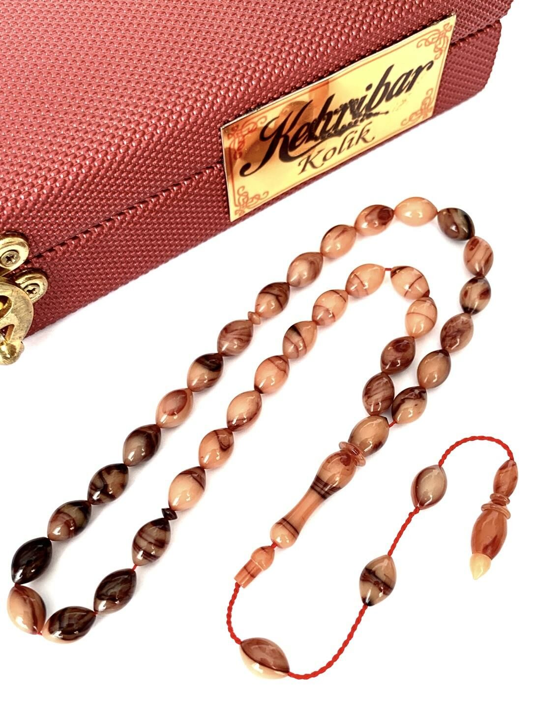 SIKMA KEHRİBAR TESBİH SİSTEMLİ KREM RENGİ ARPA MODEL