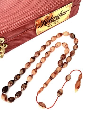 SIKMA KEHRİBAR TESBİH SİSTEMLİ KREM RENGİ ARPA MODEL