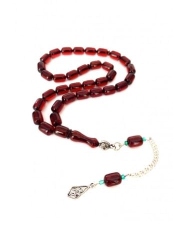 ATEŞ KEHRİBAR TESBİH FIRINLI VİŞNE KAPSÜL MODEL PÜSKÜLLÜ