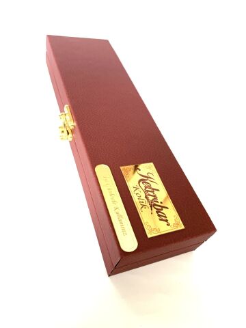 TESBİH KUTUSU BORDO DERİ KANCALI