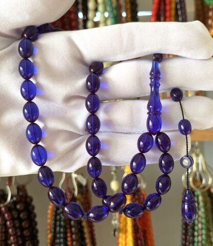 MAVİ   ATEŞ KEHRİBAR TESBİH