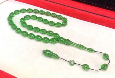 YEŞİL ATEŞ KEHRİBAR TESBİH