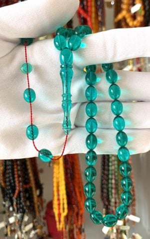 TURKUAZ ATEŞ KEHRİBAR TESBİH