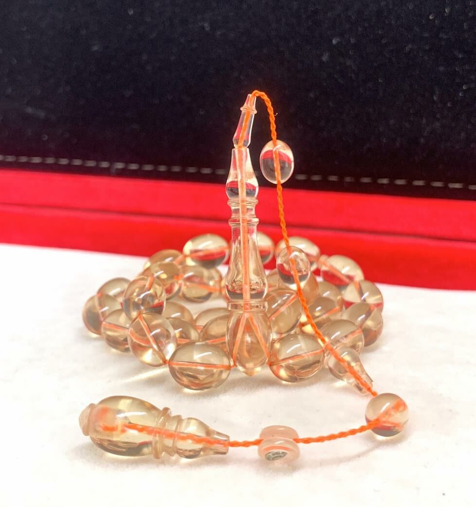 ŞEFAF ATEŞ KEHRİBAR TESBİH