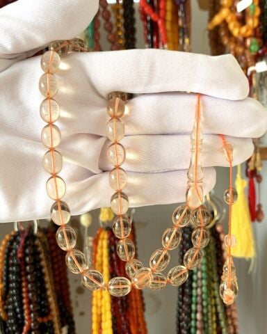 ŞEFAF ATEŞ KEHRİBAR TESBİH