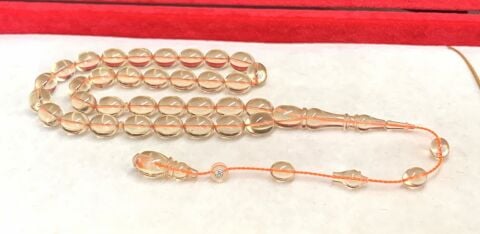 ŞEFAF ATEŞ KEHRİBAR TESBİH