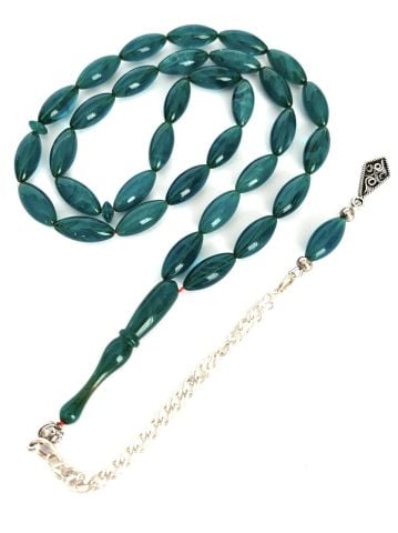 ATEŞ KEHRİBAR TESBİH TURKUAZ BEYZİ MODEL