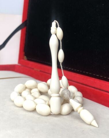 İRİ BOY BEYZİ MODEL DEVE KEMİĞİ TESBİH