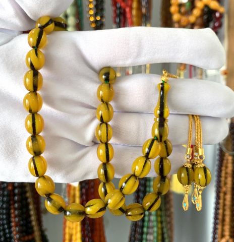 SARI OSMANLI BENZETME SIKMA KEHRİBAR TESBİH