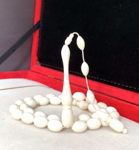 İRİ BOY BEYZİ MODEL DEVE KEMİĞİ TESBİH