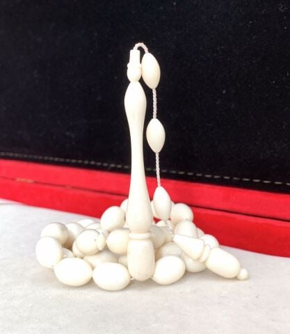 İRİ BOY BEYZİ MODEL DEVE KEMİĞİ TESBİH