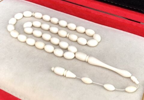 İRİ BOY BEYZİ MODEL DEVE KEMİĞİ TESBİH