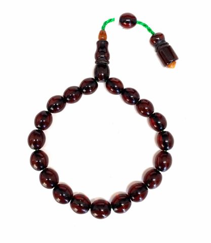 EFE MASKOT BENZETME SIKMA KEHRİBAR TESBİH VİŞNE RENGİ