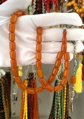 TURUNCU SIKMA KEHRİBAR TESBİH