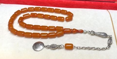 TURUNCU SIKMA KEHRİBAR TESBİH