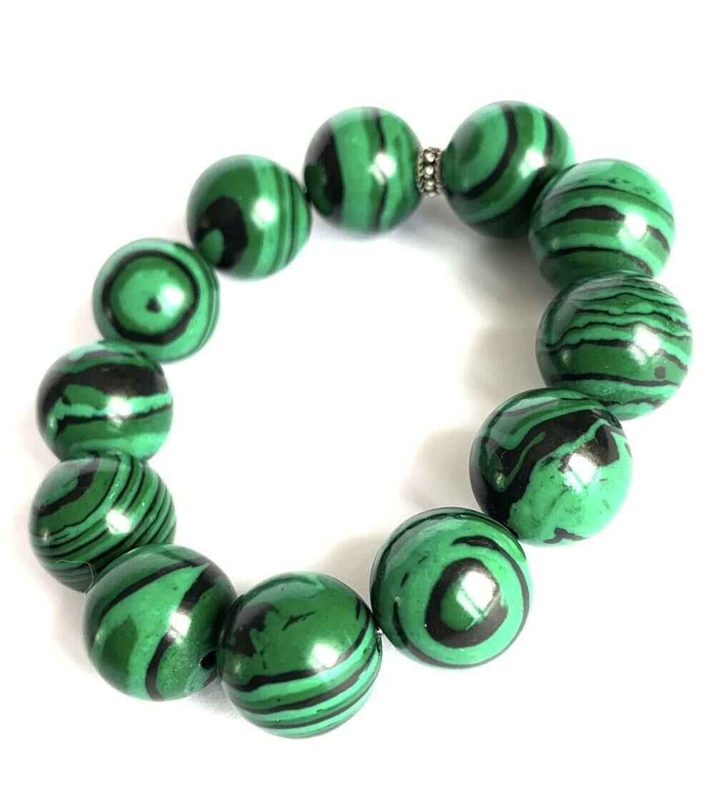 MALAKİT DOĞAL TAŞ YEŞİL BİLEKLİK