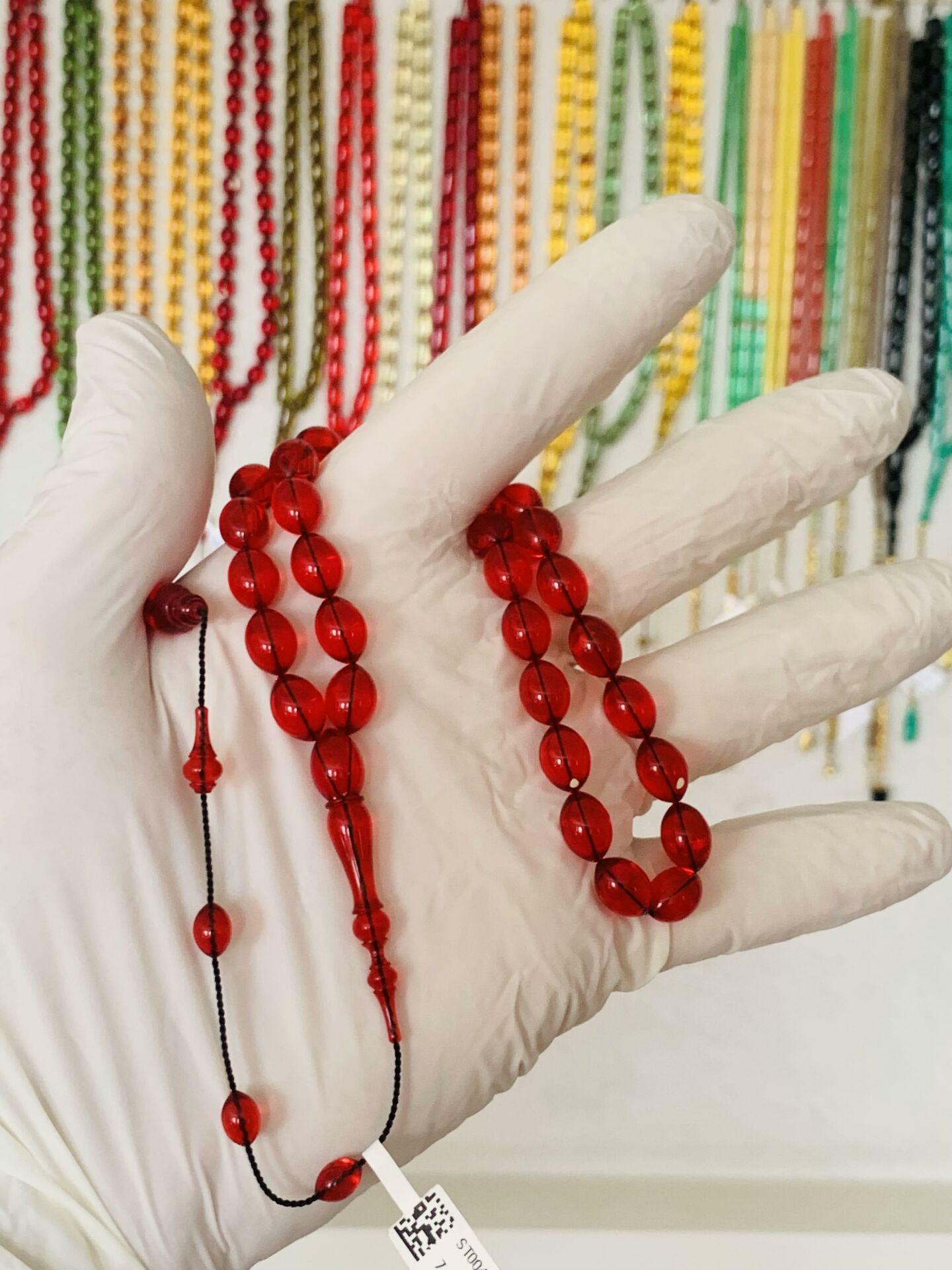 ESKİ ALMAN OYUN ZARINDAN TESBİH KIRMIZI BEYZİ MODEL