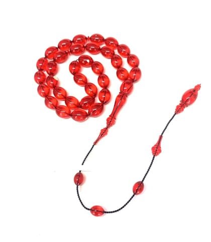 ESKİ ALMAN OYUN ZARINDAN TESBİH KIRMIZI BEYZİ MODEL