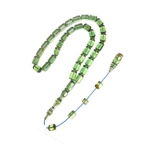 ESKİ ALMAN OYUN ZARINDAN TESBİH AÇIK YEŞİL KAPSÜL MODEL