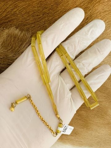 ALTIN PÜSKÜLLÜ HARDAL SARI KATALİN TESBİH KESME MODEL