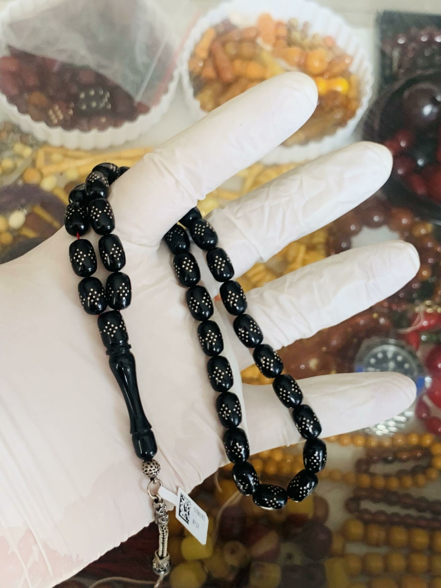 ERZURUM OLTU TAŞI TESBİH GÜMÜŞ ÇAKIM KAPSÜL MODEL