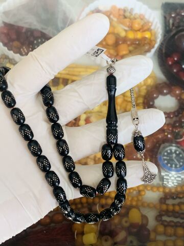 ERZURUM OLTU TAŞI TESBİH GÜMÜŞ ÇAKIM KAPSÜL MODEL