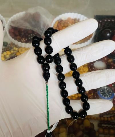 ERZURUM OLTU TAŞI TESBİH KÜRE MODEL TUĞRA UÇ İP PÜSKÜL