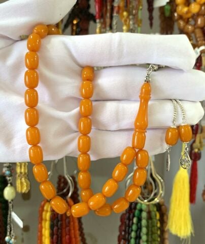 TURUNCU SIKMA KEHRİBAR TESBİH